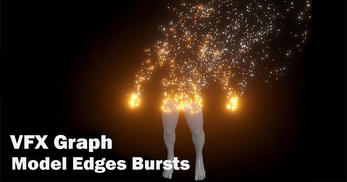 VFX Graph:Model Edges Bursts VFX preview