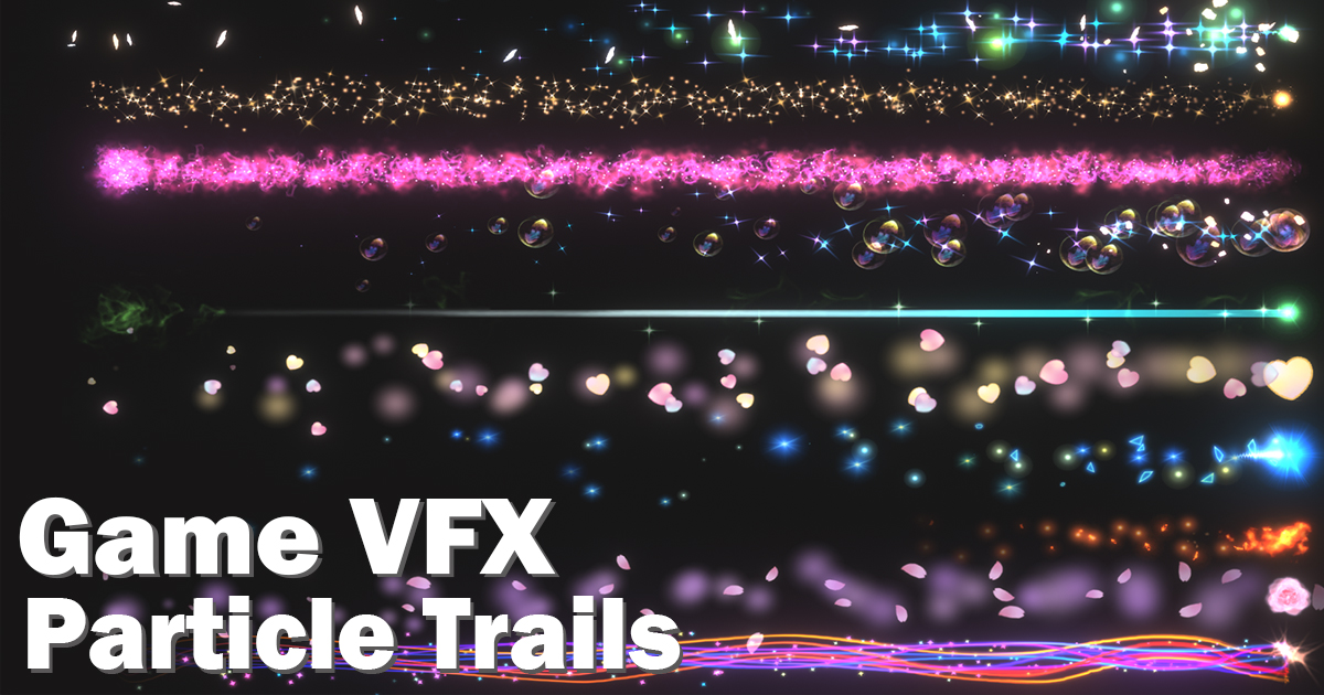 Game VFX - Particle Trails Collection(Built-in) VFX preview