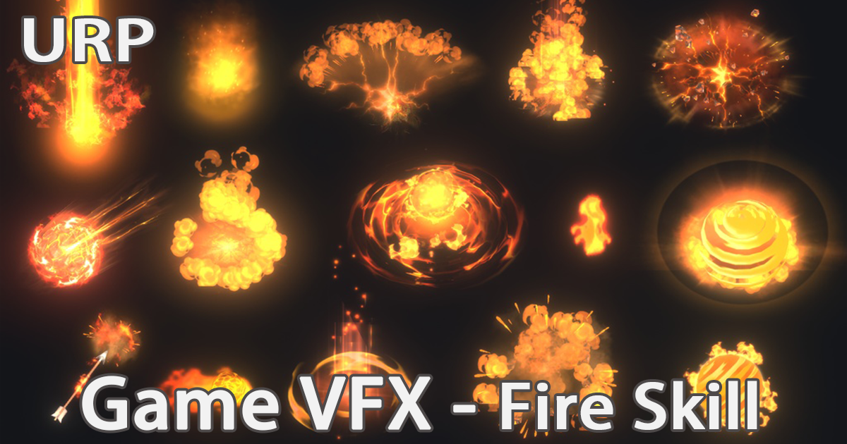 Game VFX - FireSkill Collection(URP) VFX preview