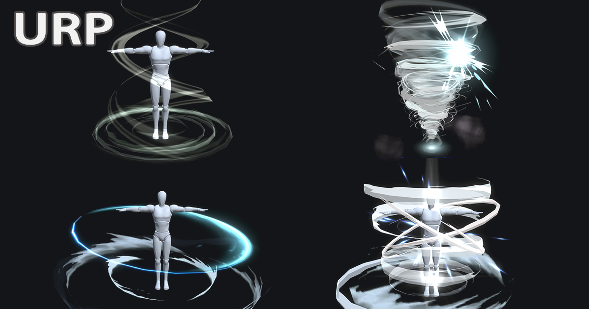 Game VFX - Airflow Skill Collection(URP) VFX preview
