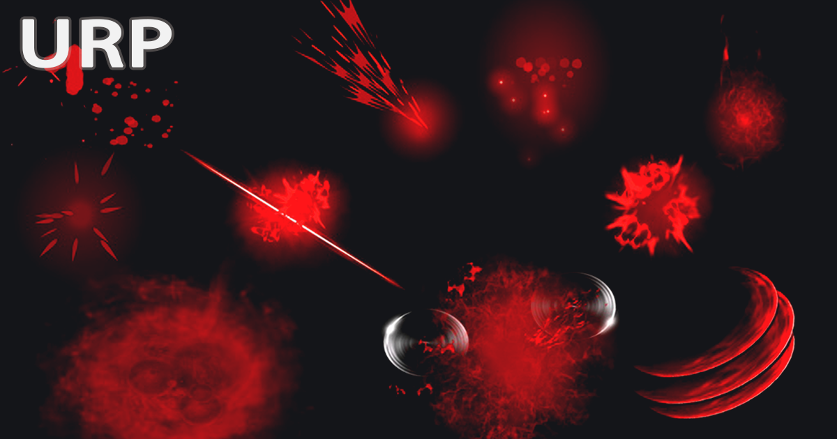 Game VFX - Blood Skill Collection(URP) VFX preview