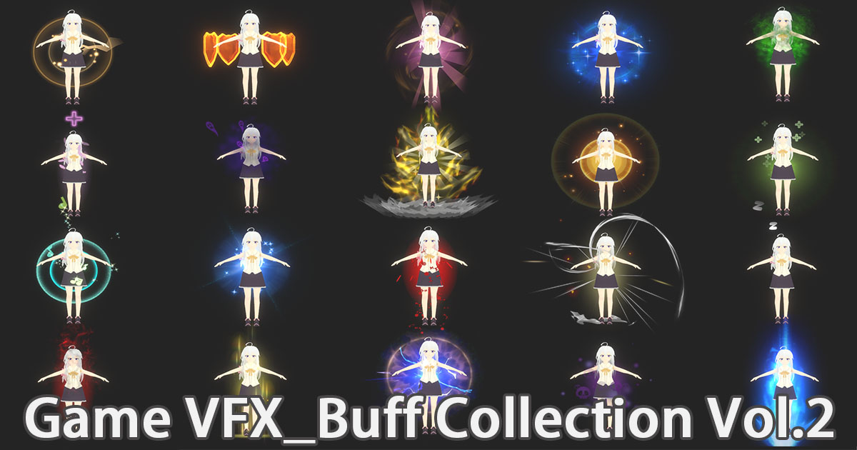 Game VFX - Buff Collection Vol.2 VFX preview