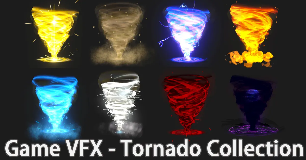 Game VFX - Tornado Collection VFX preview