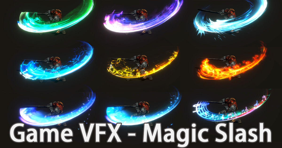 Game VFX - Magic Slash Collection VFX preview