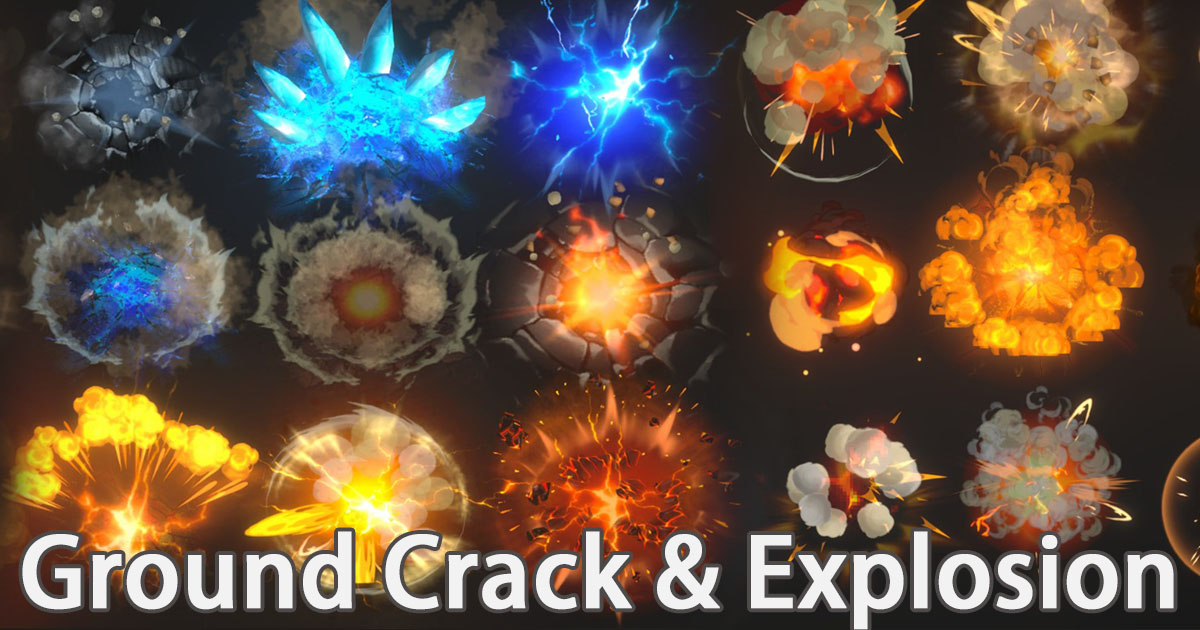 Game VFX - Ground Crack & Explosion VFX preview