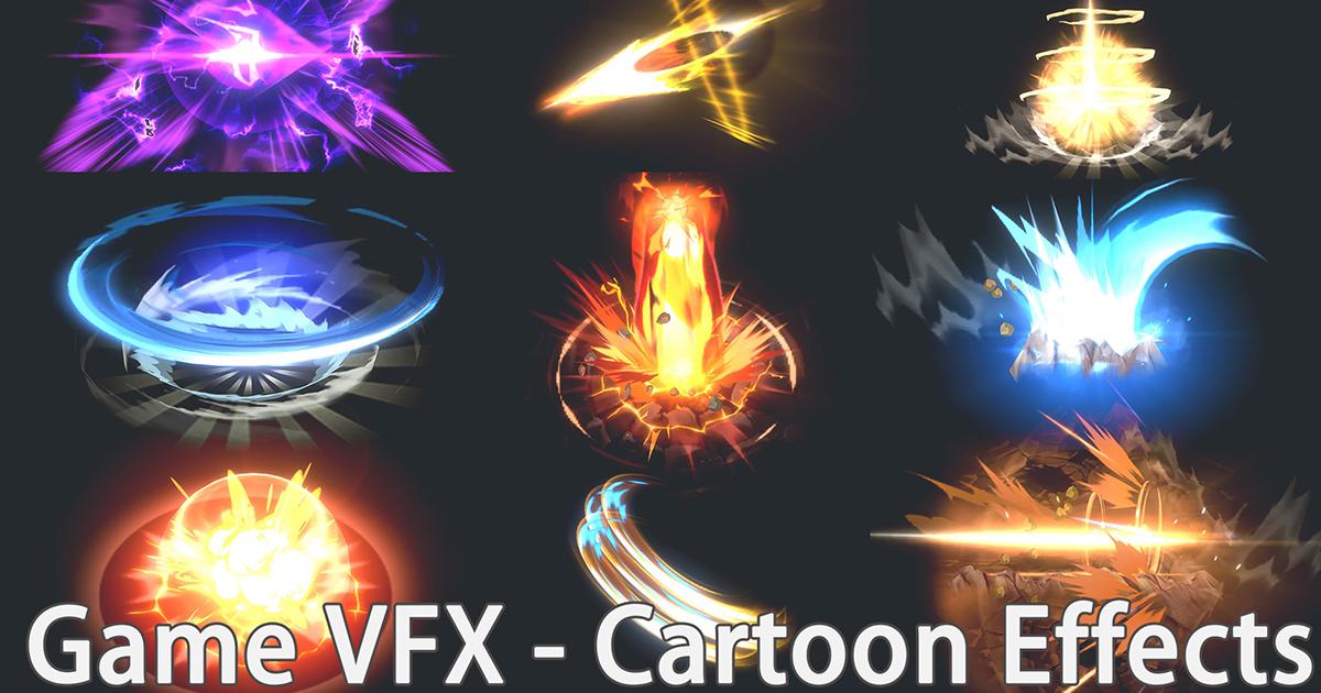 Game VFX - Cartoon Skill Effects VFX preview