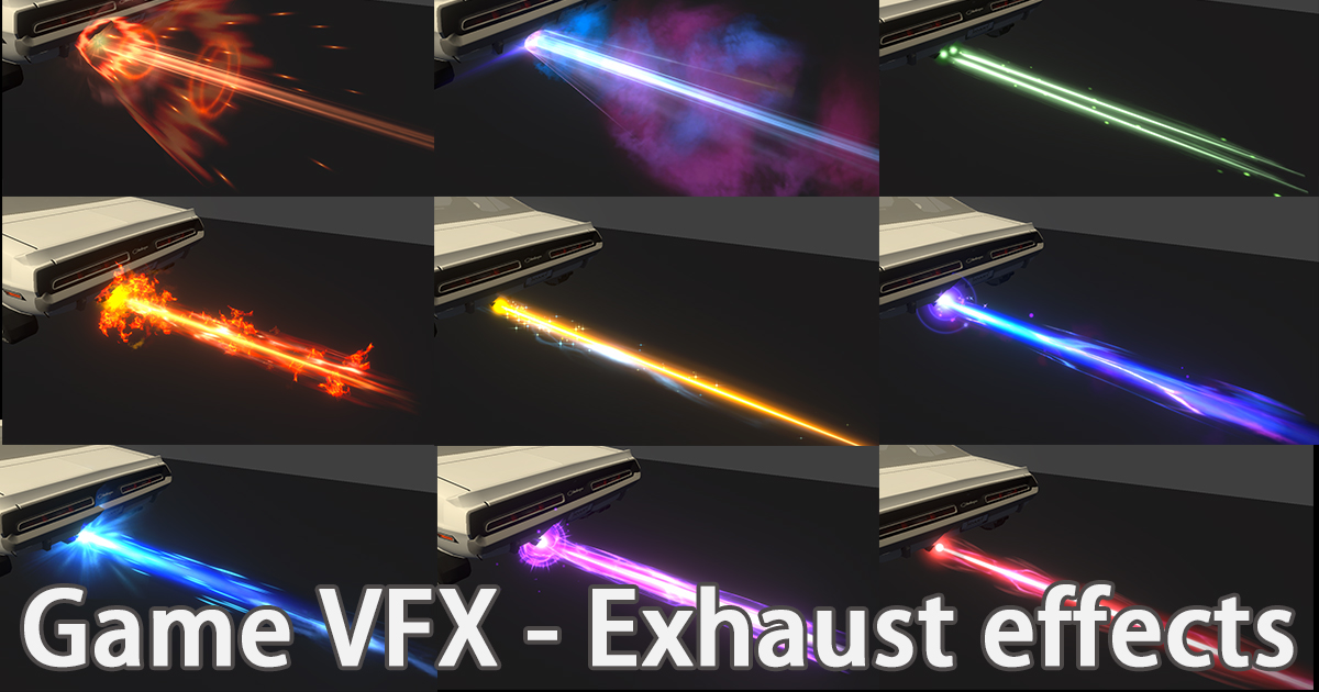 Game VFX - Exhaust jet effect VFX preview