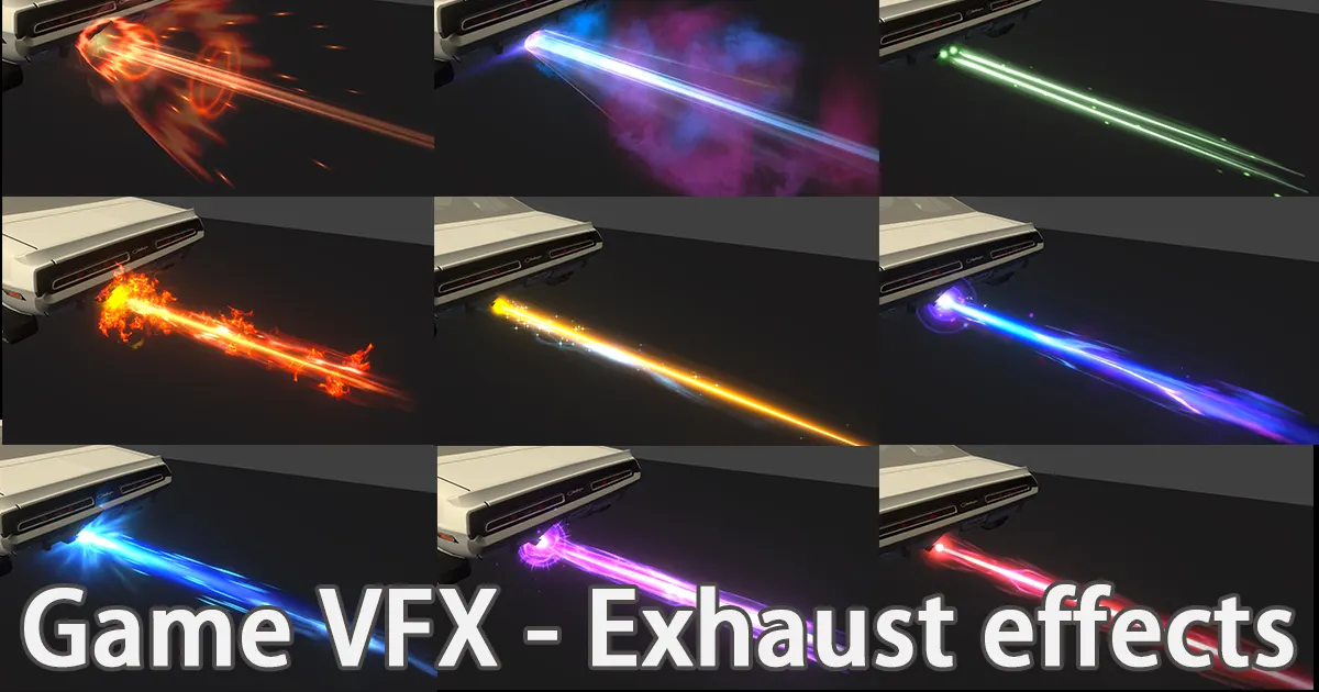Game VFX - Exhaust jet effect VFX preview