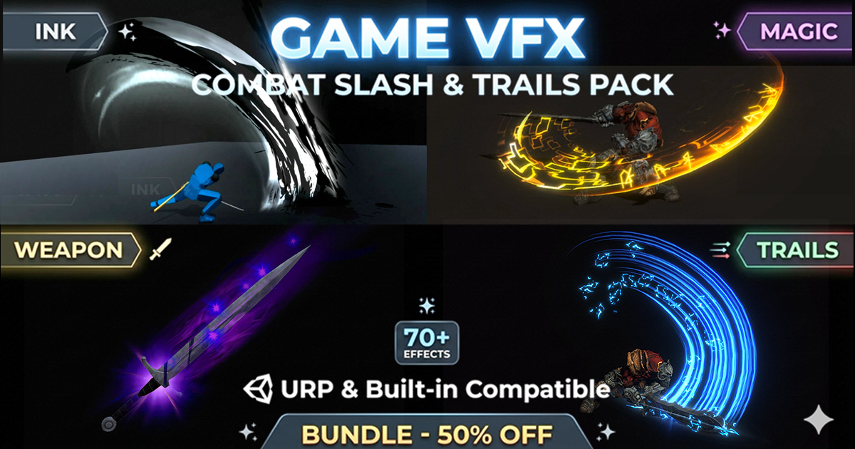 Game VFX - Combat Slash & Trails VFX preview