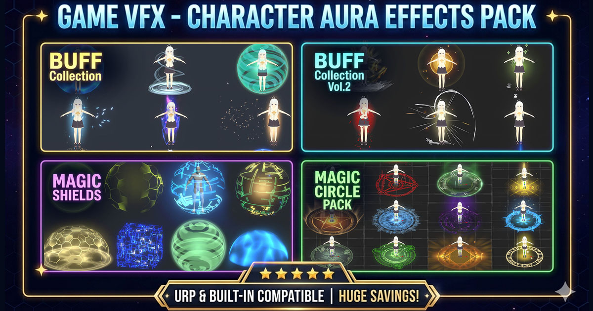 Game VFX - Character Aura Effects Pack VFX preview