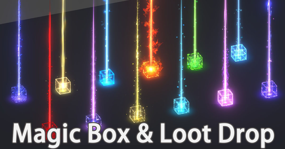 Game VFX - Magic Box & Loot Drop VFX preview