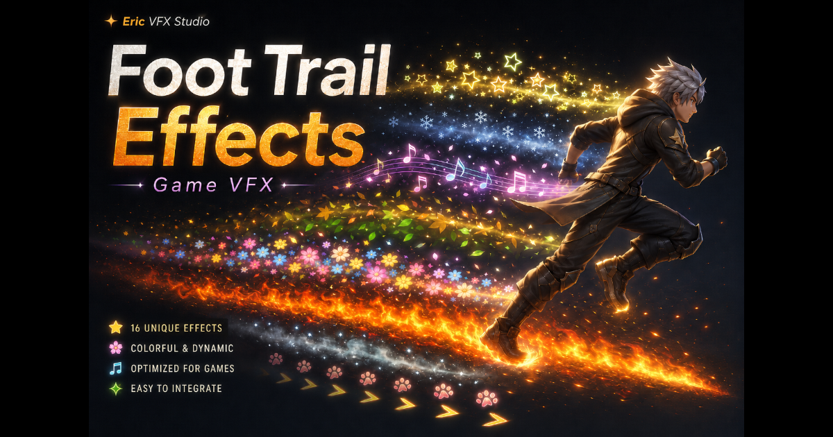 Game VFX - Foot Trail Effects VFX preview