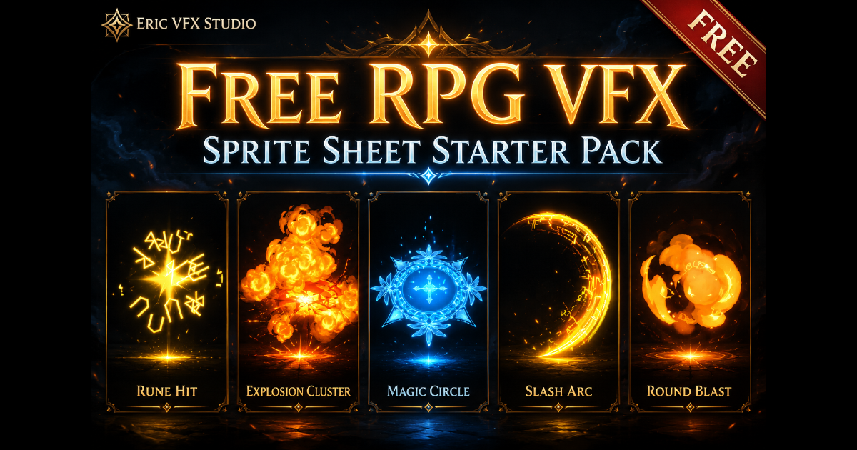 Free RPG VFX Sprite Sheet Starter Pack VFX preview