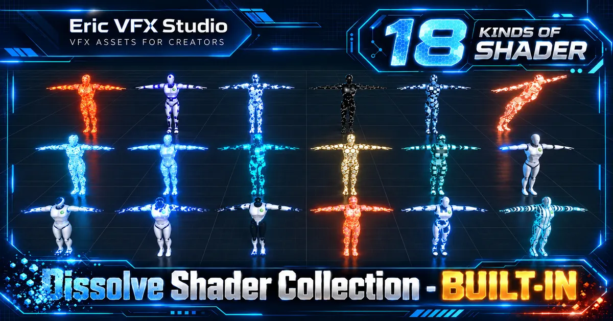 Dissolve Shader Collection - Built-In VFX preview
